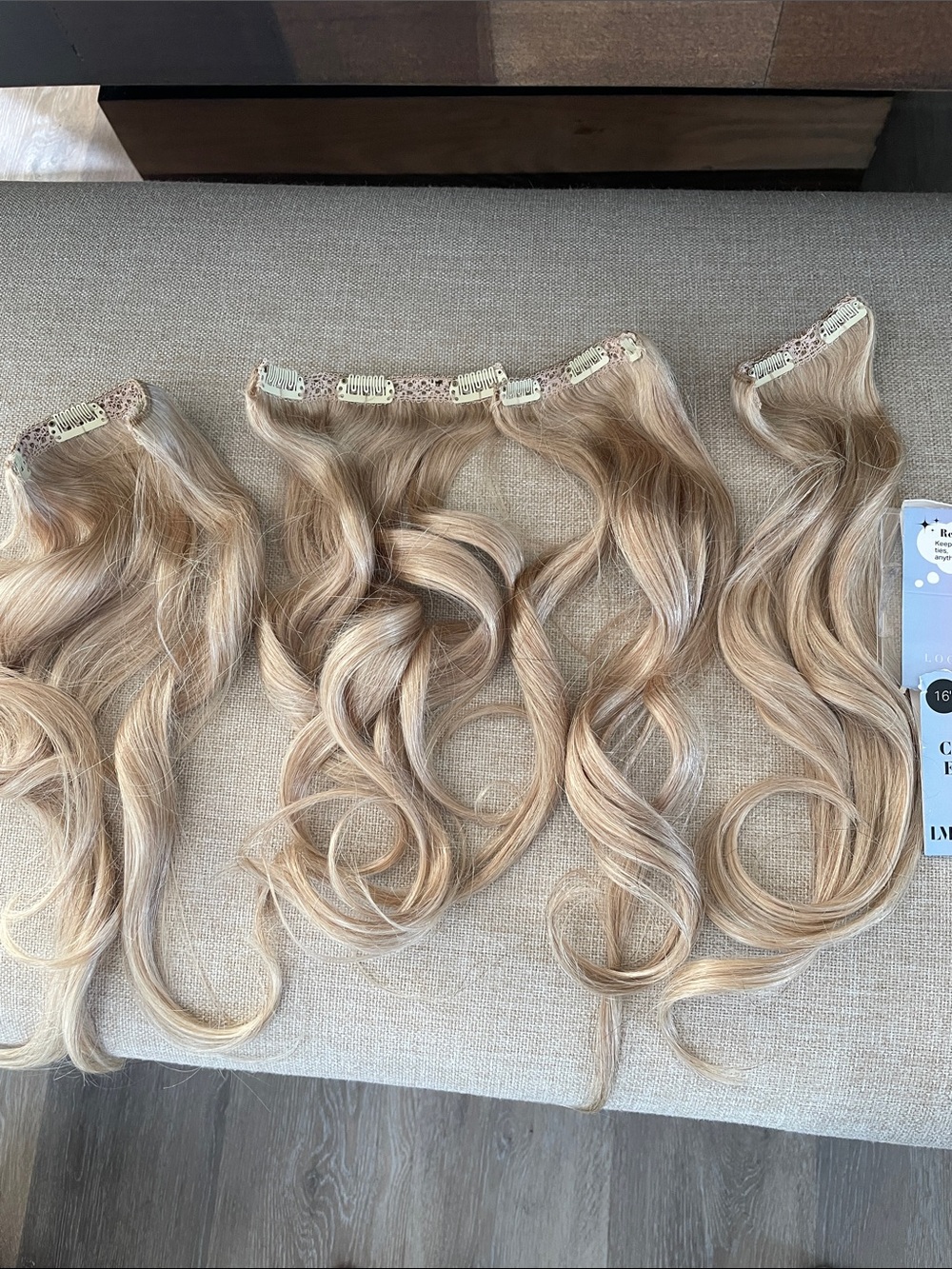 Light Blonde Clip-In Hair Extensions for Volume & Length